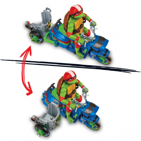 Tort. nj tmnt movie vehiculos con figura surtido