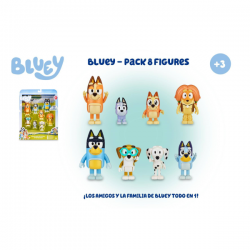 BLUEY PACK 8 FIGURES