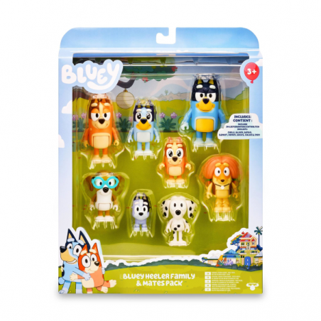 Bluey pack 8 figures