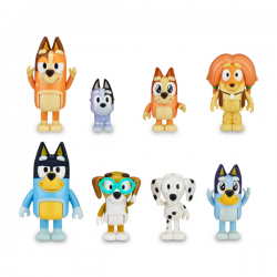 Bluey pack 8 figures