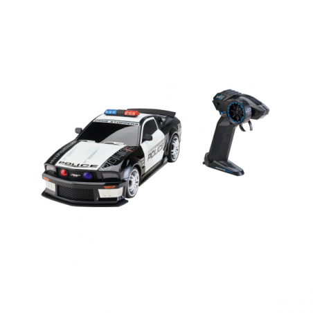 RC CAR FORD MUSTANG US POLICE 1:12 BATERIA Y CARGADOR CON LUZ Y SONIDO