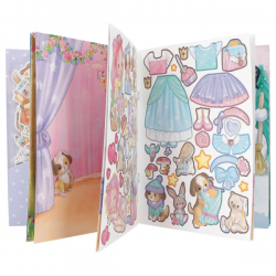 Princess mimi libro con pegatinas en relieve