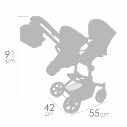 Silla gemelar plegable cityx 91cm