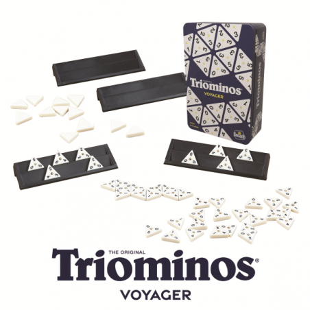 Triominos viaje caja metalica