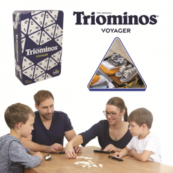 Triominos viaje caja metalica