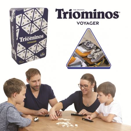 Triominos viaje caja metalica