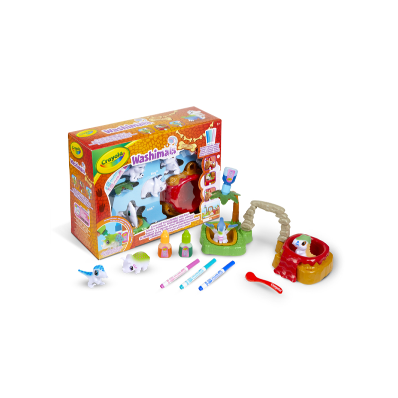 WASHIMALS DINOS SET JURASICO 4 DINOCACHORROS