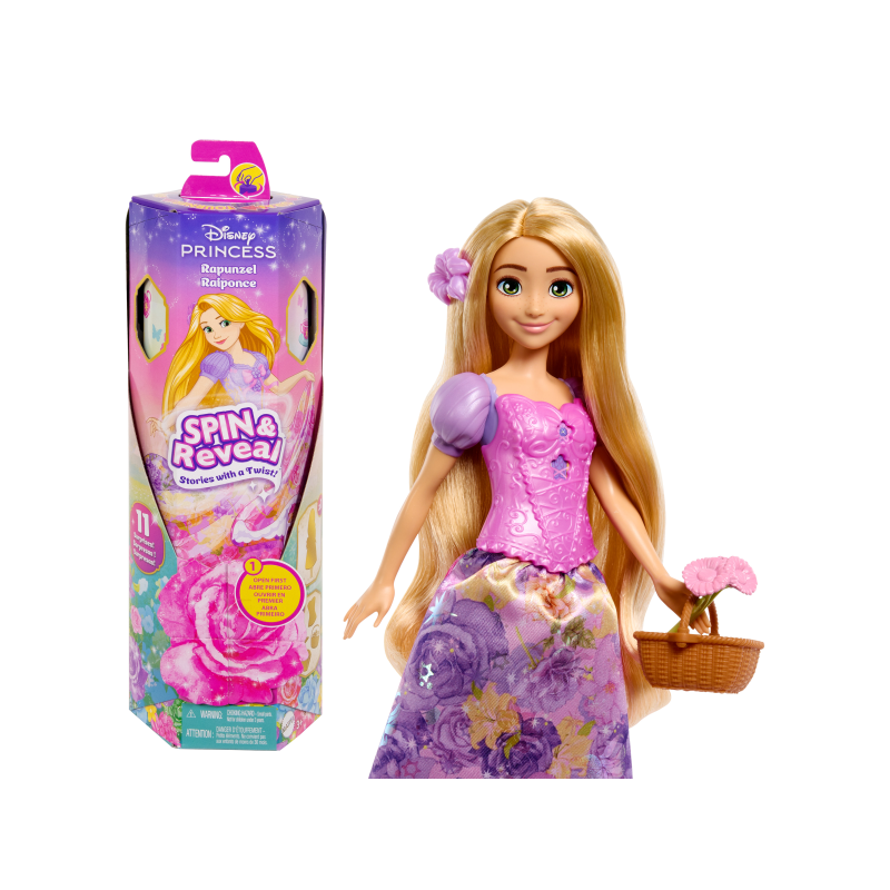 DISNEY PRINCESS RAPUNZEL SPIN AND REVEAL