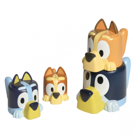 Familia bluey tazas vierte agua