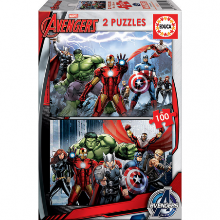 PUZZLE 2X100 PIEZAS AVENGERS