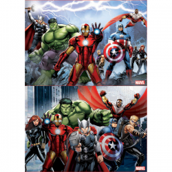 Puzzle 2x100 piezas avengers