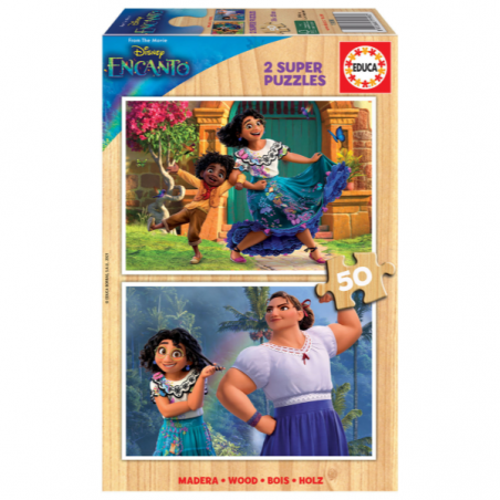 PUZZLE MADERA 2X50 PIEZAS ENCANTO DISNEY