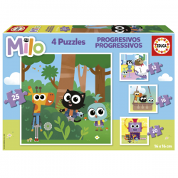 PUZZLES PROGRESIVOS 12-16-20-25 PIEZAS MILO