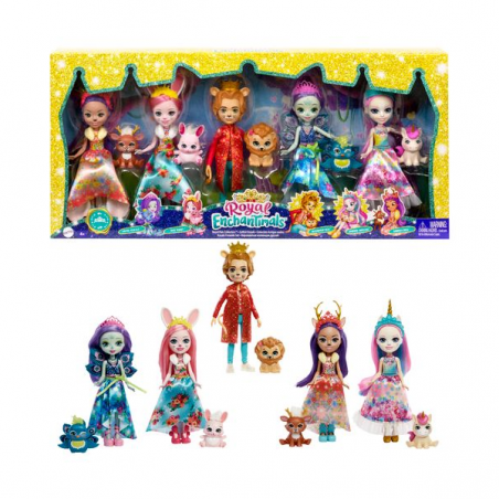 ROYAL ENCHANTIMALS PACK 5 PERSONAJES