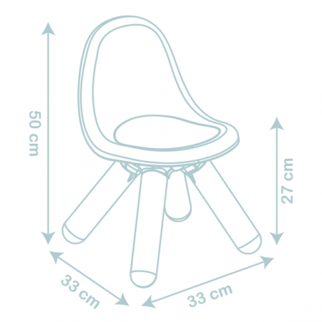 Little smoby silla azul