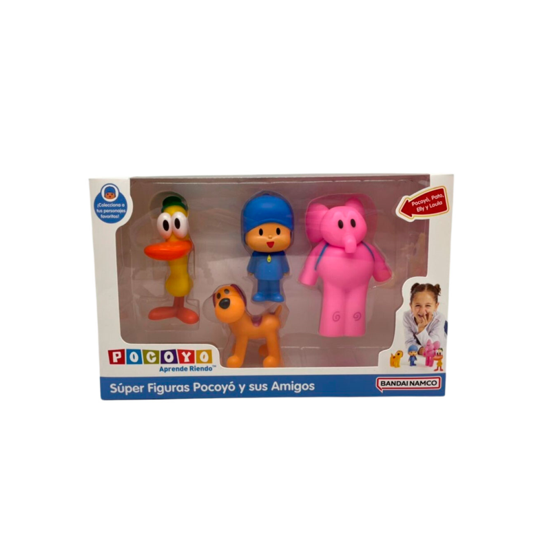 PACK 4 SUPER FIGURAS POCOYO Y SUS AMIGOS