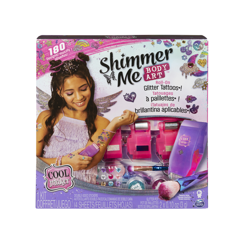 SET DE TATUAJES COOL MAKER SHIMMER ME BODY ART