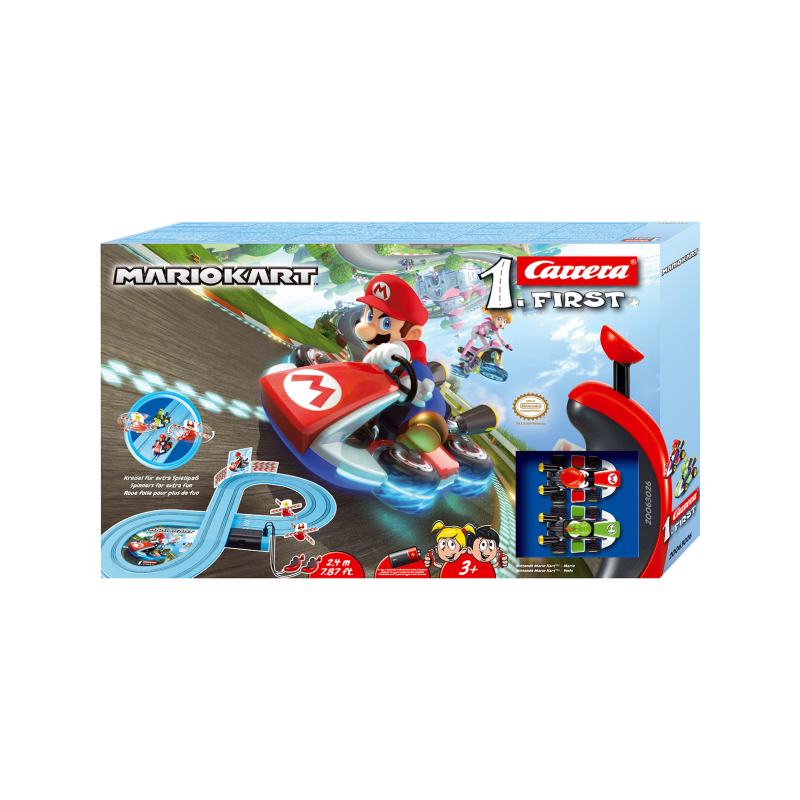 CARRERA FIRST NINTENDO MARIO KART MARIO Y YOSHI 2,4 M