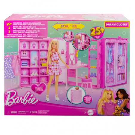 Barbie dream closet muneca conjunto y accesorios