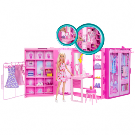 Barbie dream closet muñeca conjunto y accesorios