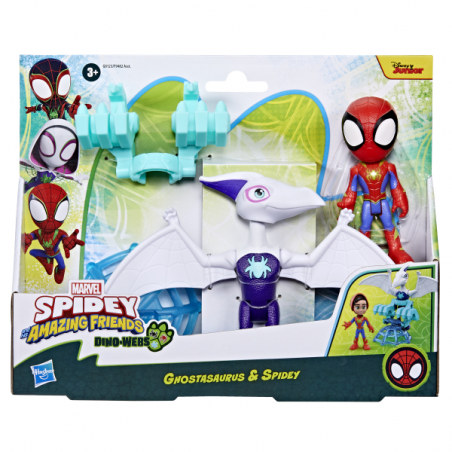 Spidey figuras y accesorios dino webs spidey