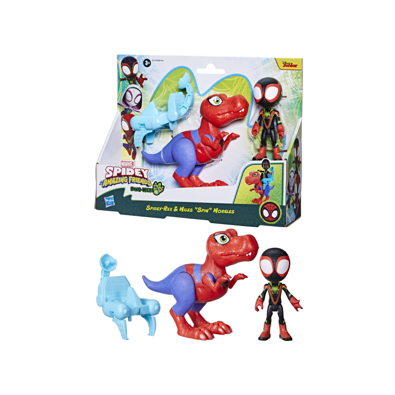 SPIDEY FIGURAS Y ACCESORIOS DINO WEBS MILES MORALES