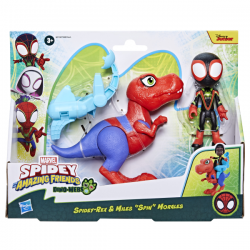 Spidey figuras y accesorios dino webs miles morales