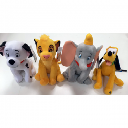 PELUCHE DISNEY 38CM DUMBO - DALMATA - SIMBA - PLUTO SURTIDO