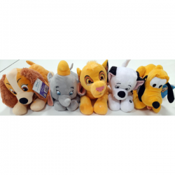 PELUCHE DISNEY CON SONIDO 50CM LADY - DUMBO - PLUTO - SIMBA - DALMATA