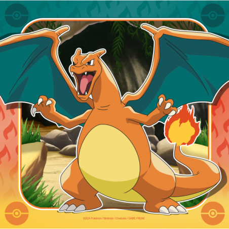 Puzzle 3x49 piezas pokemon