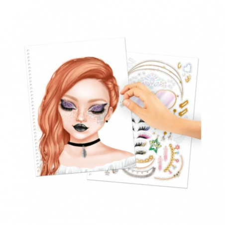 Top model make-up colouring book