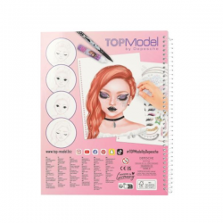 Top model make-up colouring book