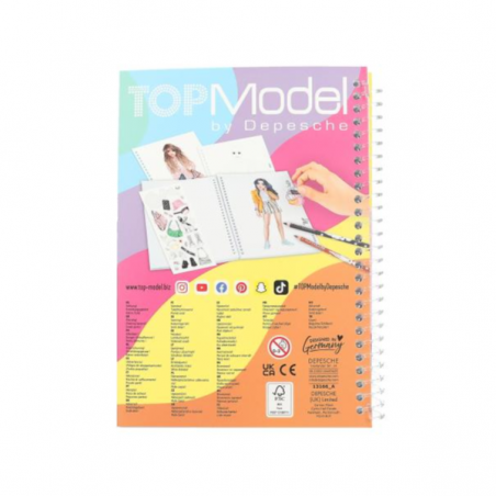 Cuaderno colorear top model