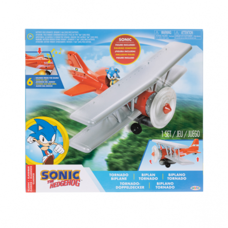 SONIC AVIONETA BIPLANO CON FUNCIONES