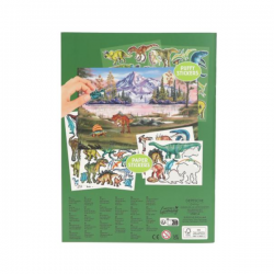 Dino world con pegatinas en relieve