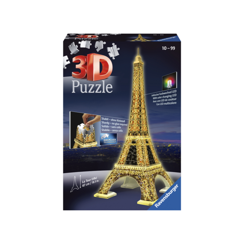 PUZZLE 3D 216 PIEZAS TORRE EIFFEL NIGHT EDITION