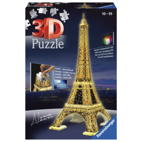 PUZZLE 3D 216 PIEZAS TORRE EIFFEL NIGHT EDITION