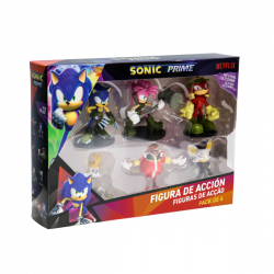 SONIC FIGURA ARTICULADA PACK 6 EN CAJA DELUXE