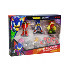 Sonic figura articulada pack 6 en caja deluxe