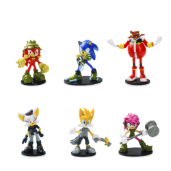 Sonic figura articulada pack 6 en caja deluxe