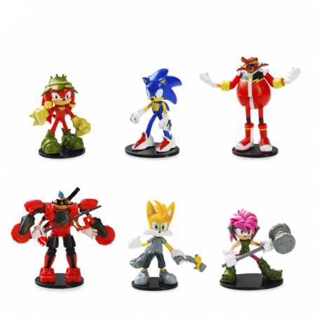 Sonic figura articulada pack 6 en caja deluxe