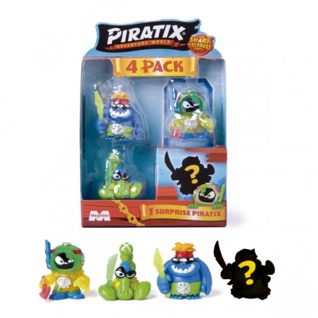 PIRATIX SHARK TREASURE FOUR PACK SURTIDO