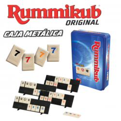 Juego rummikub viaje caja metalica