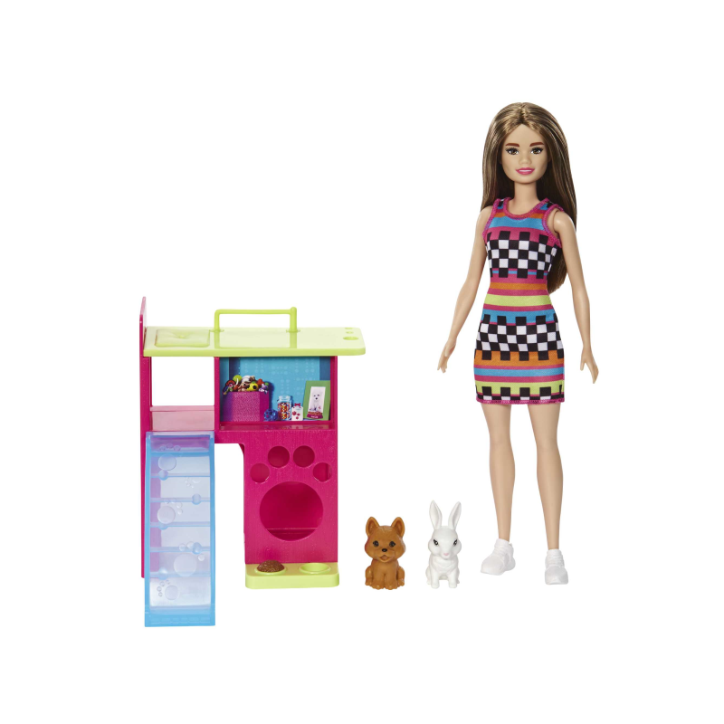 BARBIE MUÑECA CON MASCOTAS