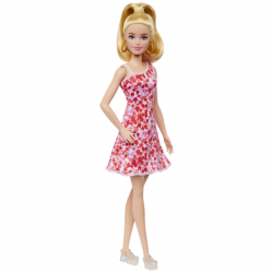 BARBIE FASHIONISTA VESTIDO ROSA FLORES