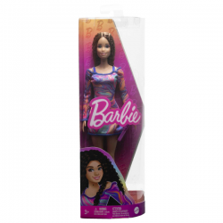 Barbie fashionista vestido estampado marmol