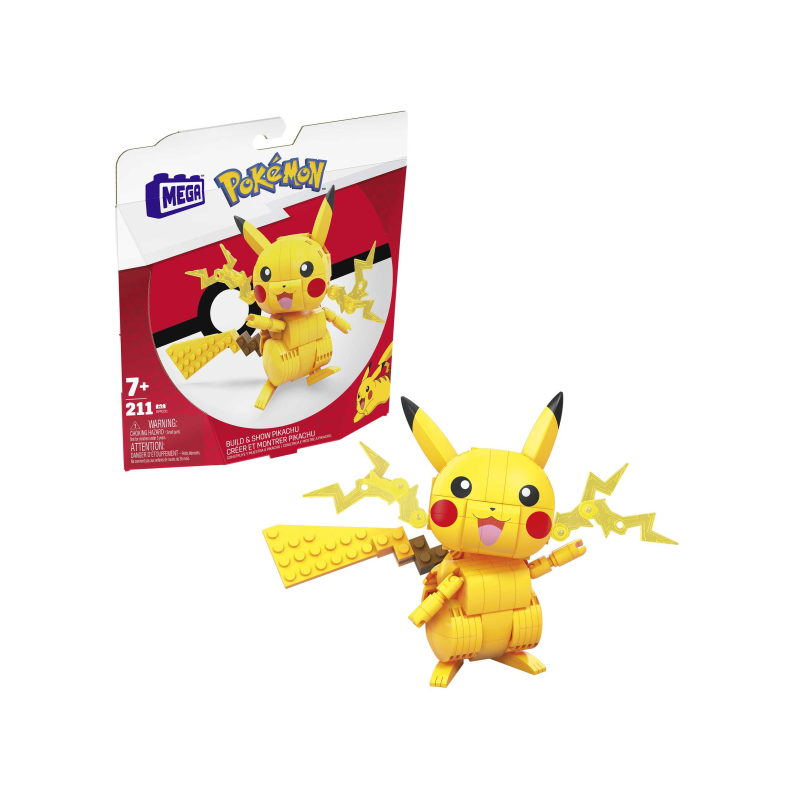 MEGA CONSTRUX POKEMON CONSTRUYE Y MUESTRA PIKACHU