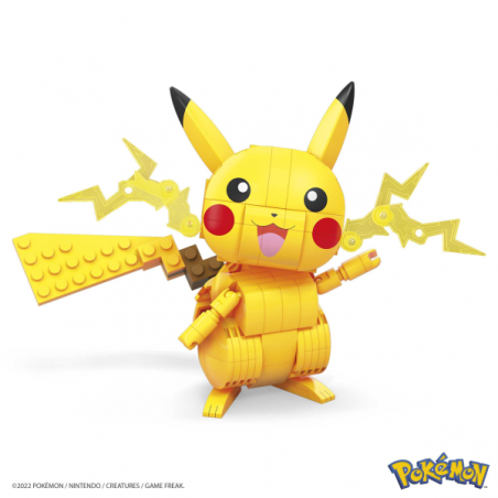 Mega construx pokemon construye y muestra pikachu