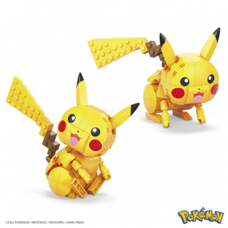 Mega construx pokemon construye y muestra pikachu