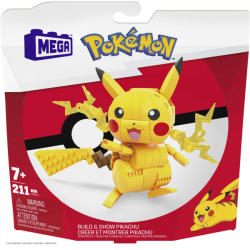 Mega construx pokemon construye y muestra pikachu